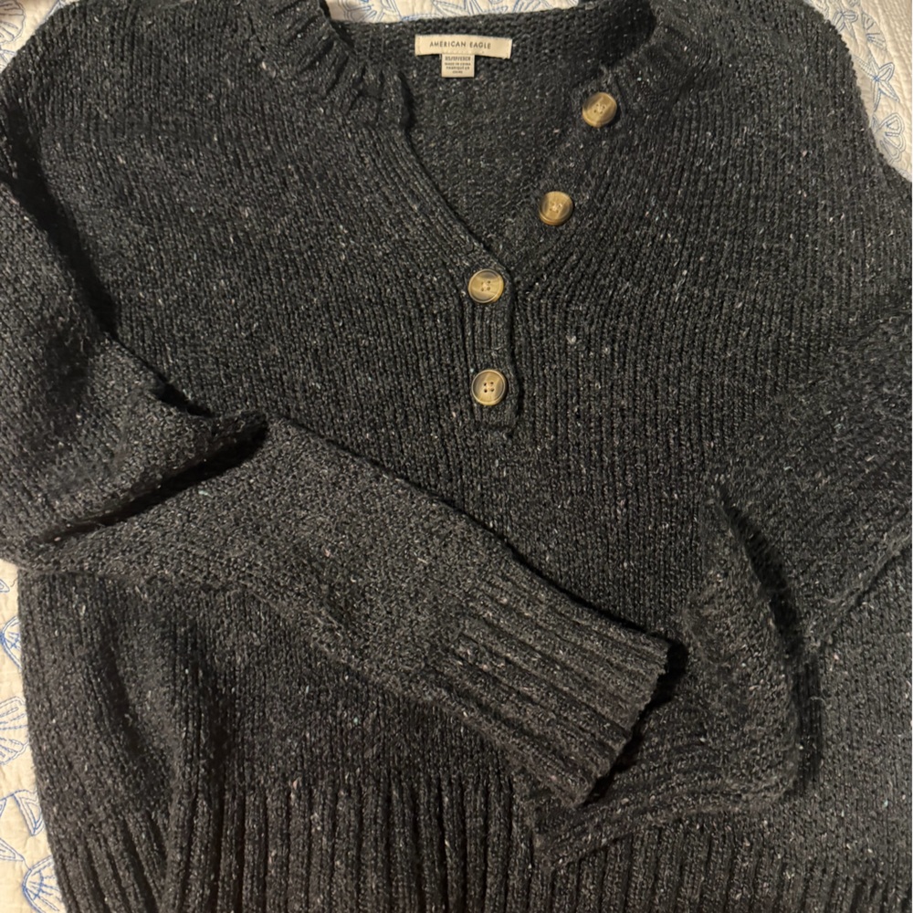 Abercrombie and fitch grey sweater xs